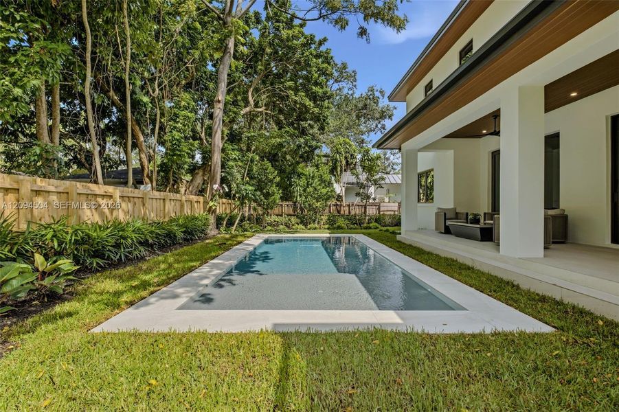 Exterior details and patio area of a home in , South Miami (Image 42).