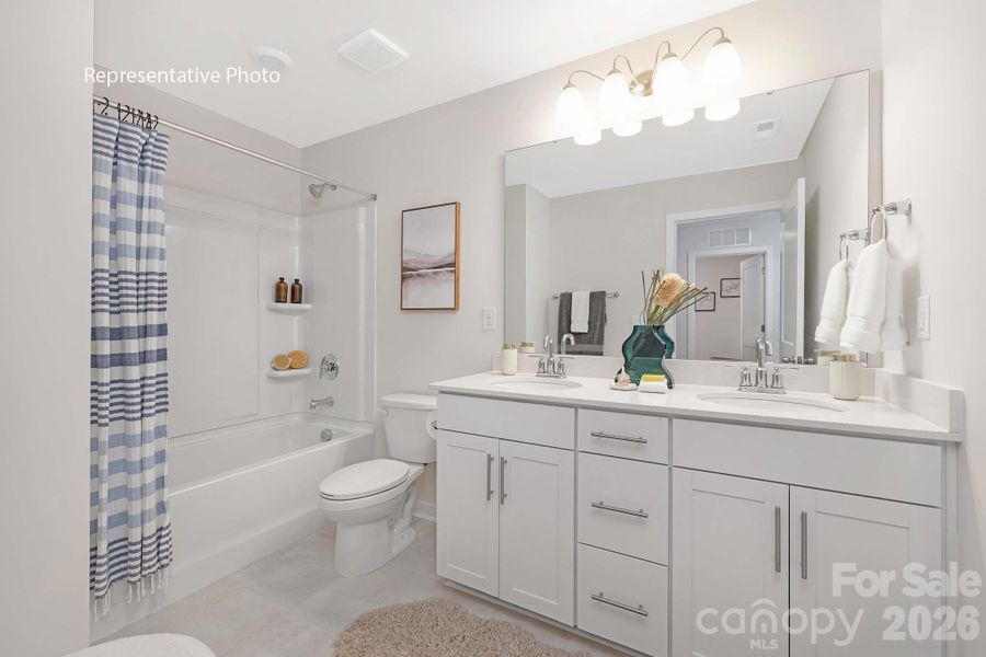 Furnished interior view inside a new home in Sanctuary at Southgate, Indian Trail (Image 12).