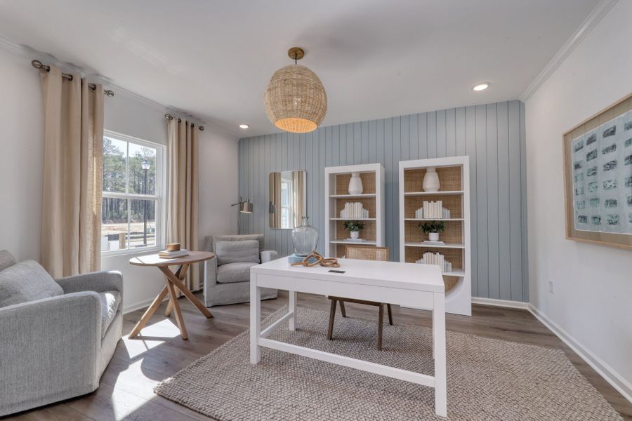 Setup Your Dream Home Office. Model Home Representation.
