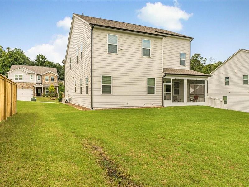 Front exterior of a new home in Pine Mountain Park, Kennesaw, GA, highlighting curb appeal (Image 19).