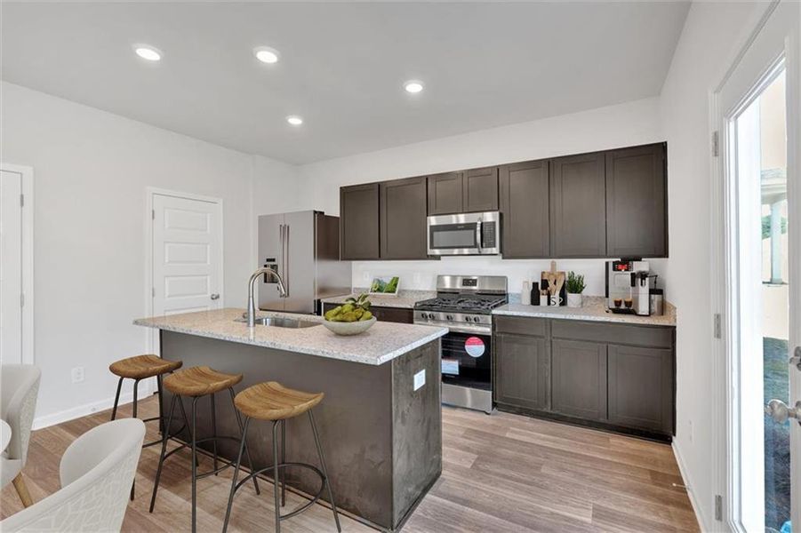 Furnished interior view inside a new home in Salacoa, Calhoun (Image 7).
