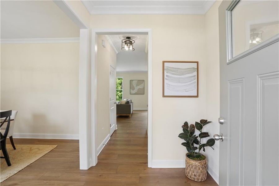 Furnished interior view inside a new home in , Flowery Branch (Image 12).