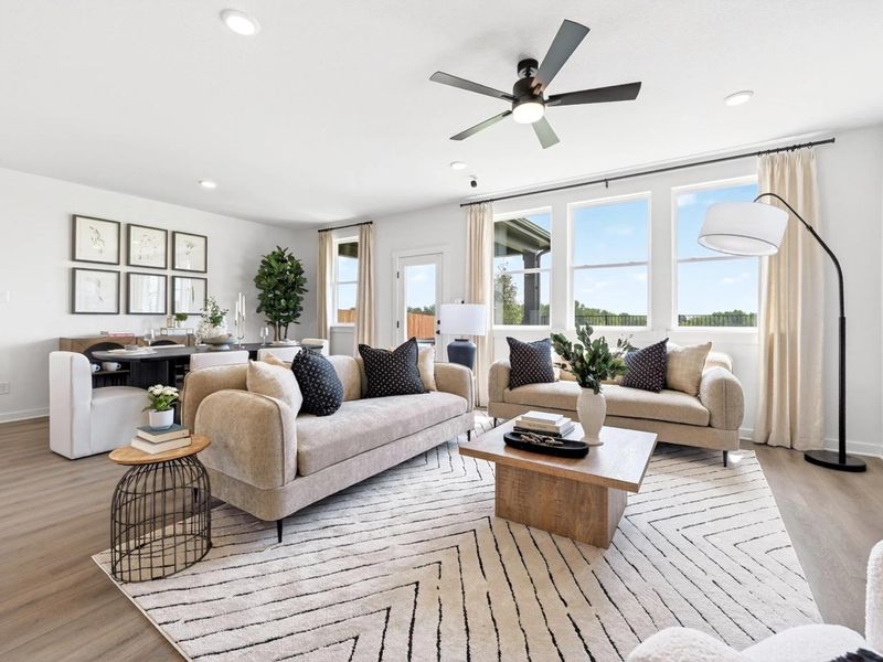 Furnished interior view inside a new home in Parks at Foster Crossing, Anna (Image 13).