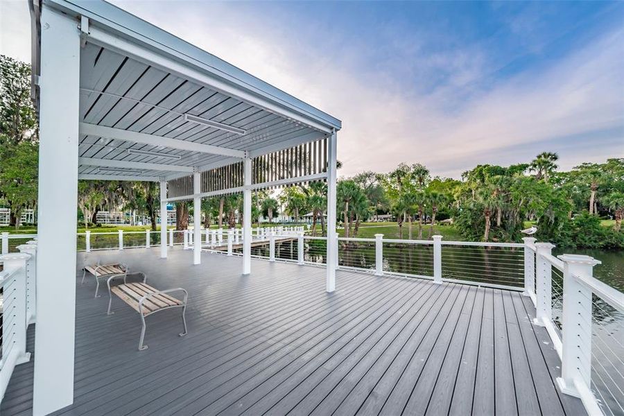 Exterior details and patio area of a home in , New Port Richey (Image 19).