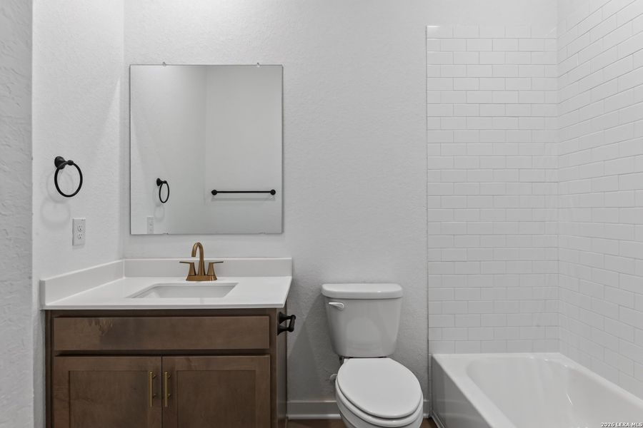 Furnished interior view inside a new home in Nopal Valley, San Antonio (Image 10).