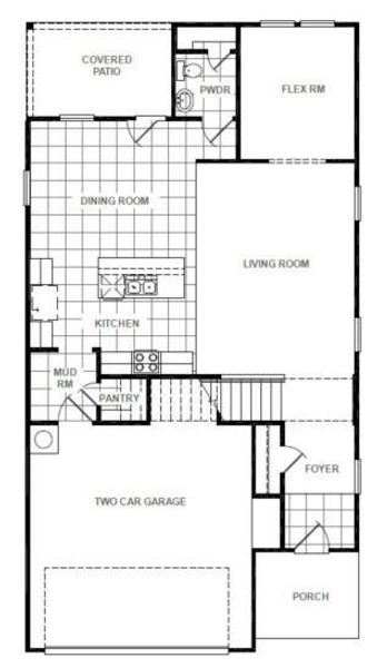 2D floor plan layout of this home in Azalea, Pattison, TX (Image 4).
