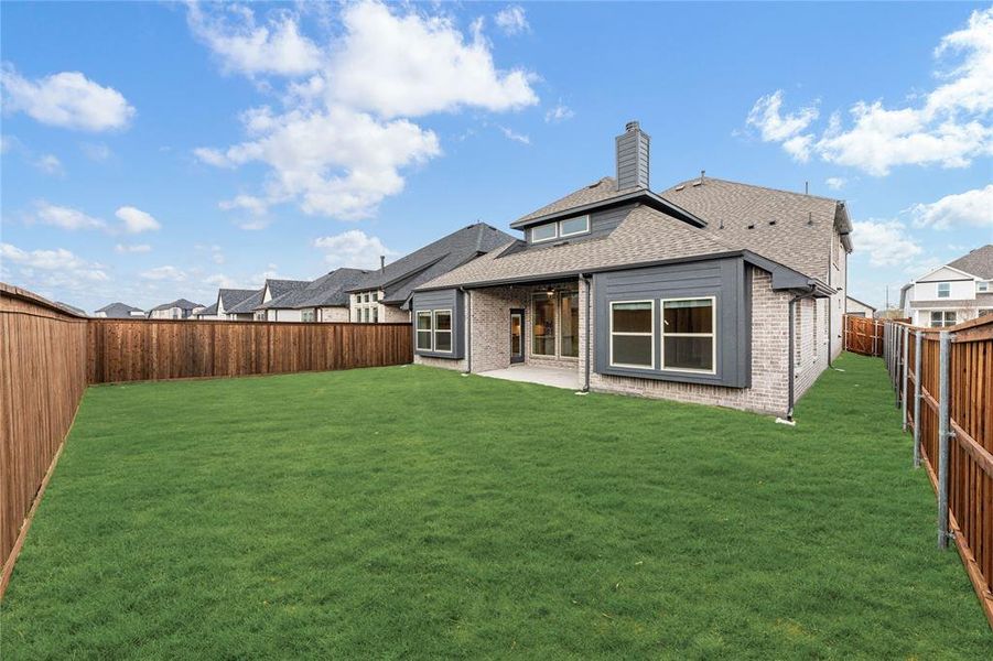 Exterior details and patio area of a home in Waterscape Classic 50s, Royse City (Image 4). Exterior details and patio area of a home in Waterscape Classic 50s, Royse City (Image 4).