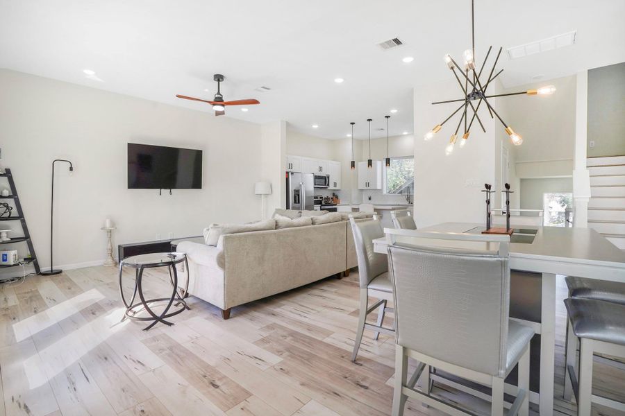 Another view of the living dining combo.