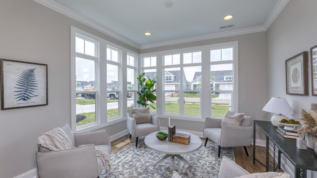 Representative furnished interior of a home built from the Palazzo by Epcon Communities in The Courtyards at Holly Springs, Canton (Image 9). Representative furnished interior of a home built from the Palazzo by Epcon Communities in The Courtyards at Holly Springs, Canton (Image 9).