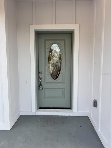 Exterior details and patio area of a home in , Dade City (Image 28).