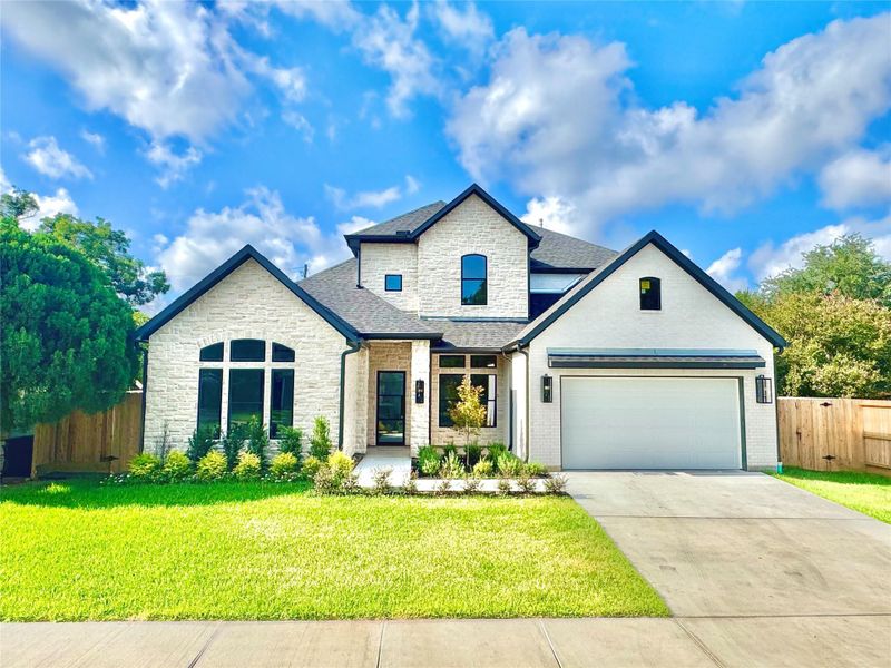 Front exterior of a new home in , Houston, TX, highlighting curb appeal (Image 22). Front exterior of a new home in , Houston, TX, highlighting curb appeal (Image 22).