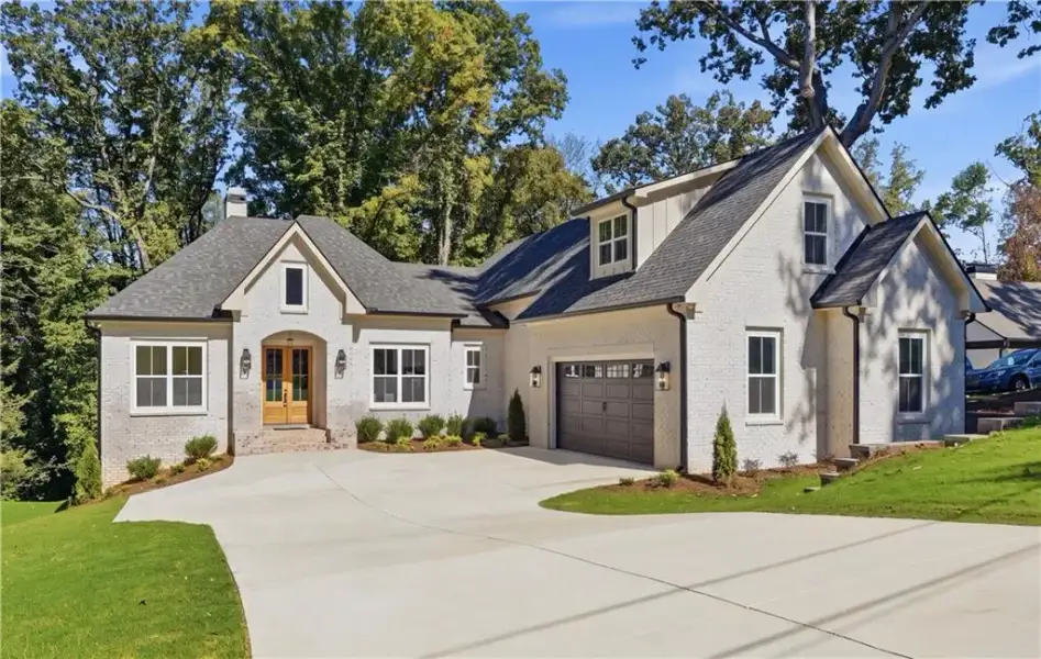Front exterior of a new home in , Gainesville, GA, highlighting curb appeal (Image 2). Front exterior of a new home in , Gainesville, GA, highlighting curb appeal (Image 2).