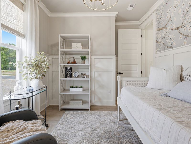 Representative furnished interior of a home built from the Goodwin - Vanguard Collection by Mungo Homes in Grand Park, Leland (Image 8).