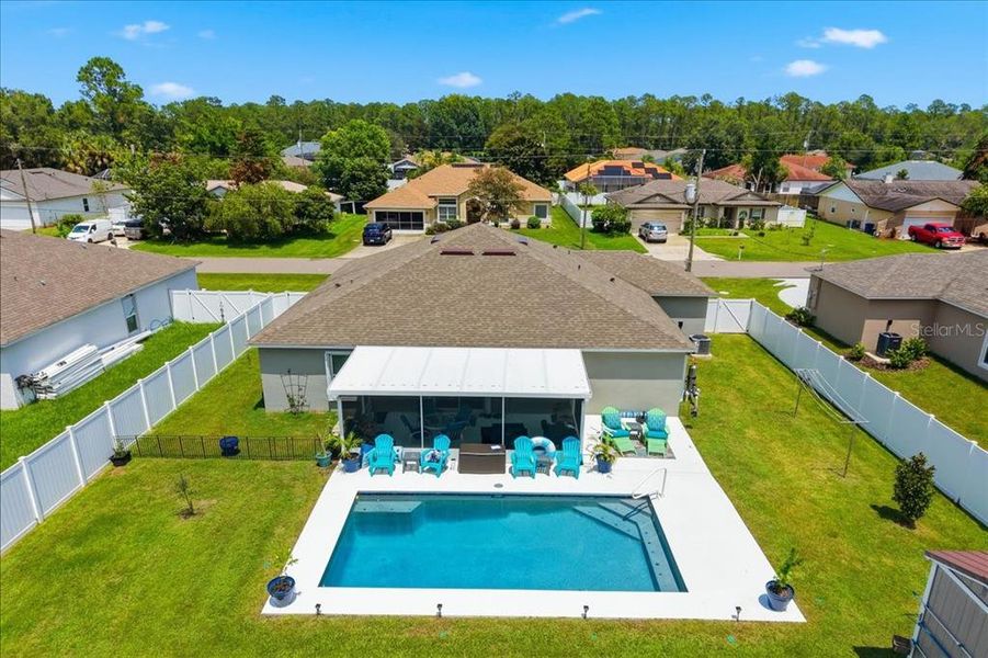 Exterior details and patio area of a home in , Palm Coast (Image 24). Exterior details and patio area of a home in , Palm Coast (Image 24).
