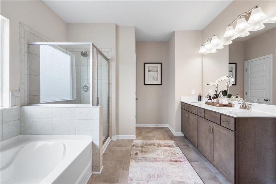 Furnished interior view inside a new home in Garrett Preserve, Douglasville (Image 28).