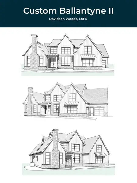 Exterior rendering of this home design in , Davidson, NC (Image 3).