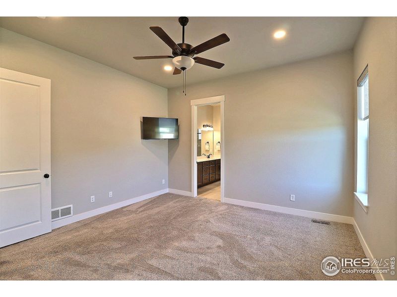 Primary Bedroom with Flat Screen TV