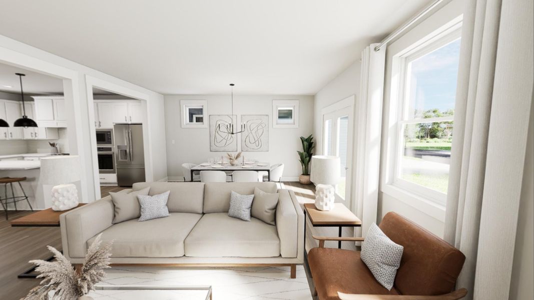 Furnished interior view inside a new home in Ponder, Wendell (Image 8).