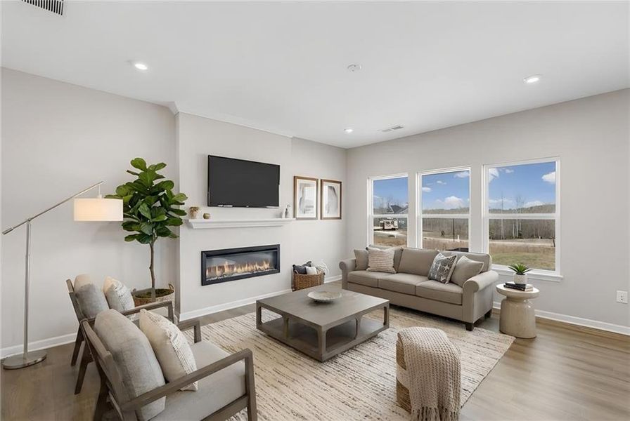 Furnished interior view inside a new home in Twin Lakes, Hoschton (Image 10).