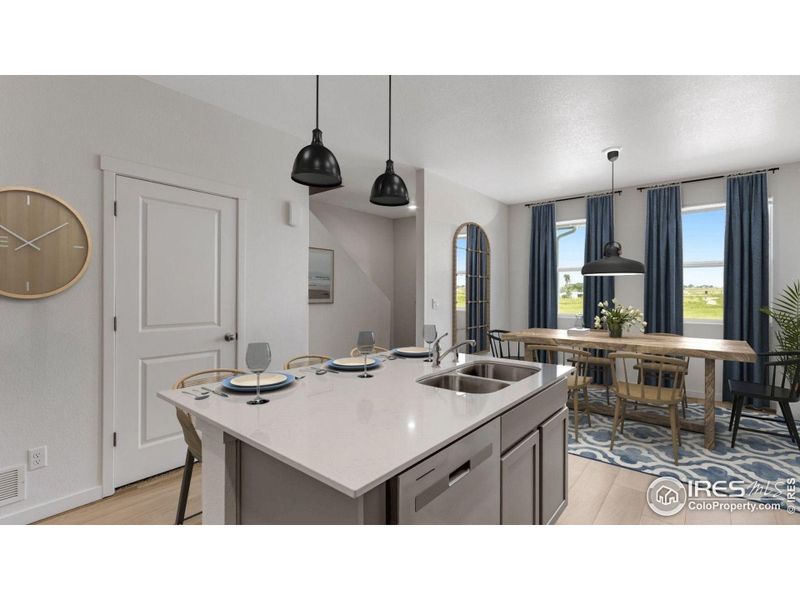 Furnished interior view inside a new home in Vista Meadows, Fort Lupton (Image 6).