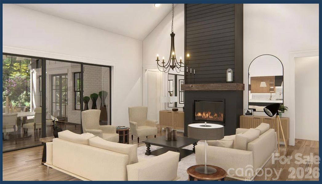 Furnished interior view inside a new home in , Marshville (Image 17).