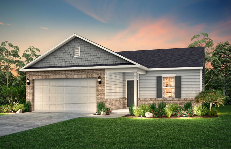 Representative exterior photo of a completed home built from the Rosemont by Pulte Homes in Bennett Park, Grayson, GA (Image 71).