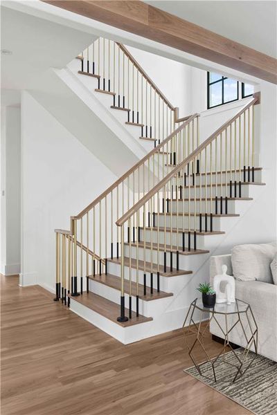 Furnished interior view inside a new home in , Atlanta (Image 13). Furnished interior view inside a new home in , Atlanta (Image 13).