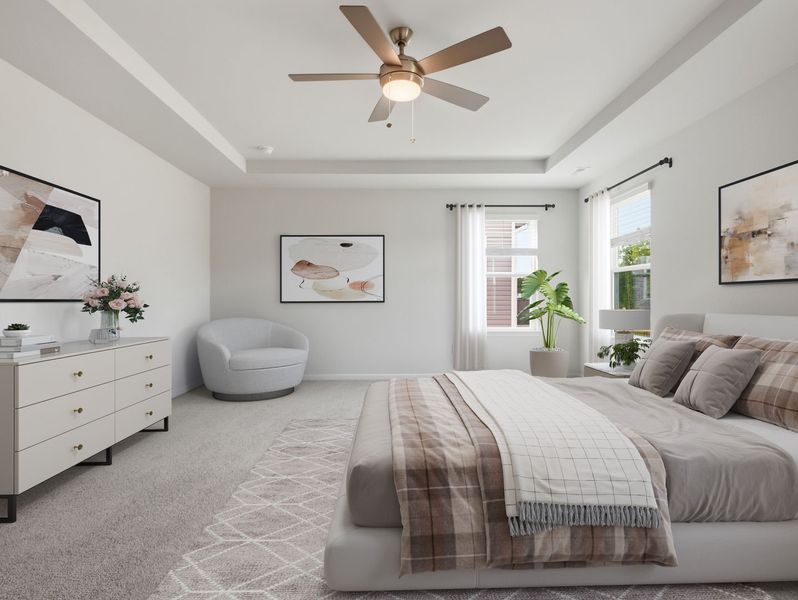 Furnished interior view inside a new home in Fallbrook Single Family Homes, Indian Trail (Image 14). Furnished interior view inside a new home in Fallbrook Single Family Homes, Indian Trail (Image 14).