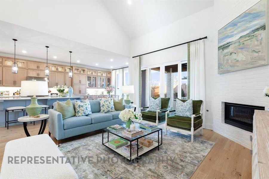 Furnished interior view inside a new home in Sonoma Verde: 70ft. lots, McLendon-Chisholm (Image 3). Furnished interior view inside a new home in Sonoma Verde: 70ft. lots, McLendon-Chisholm (Image 3).