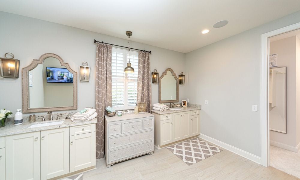 Representative furnished interior of a home built from the Marin by Classica Homes in McLean - Hunts Point, Belmont (Image 17).