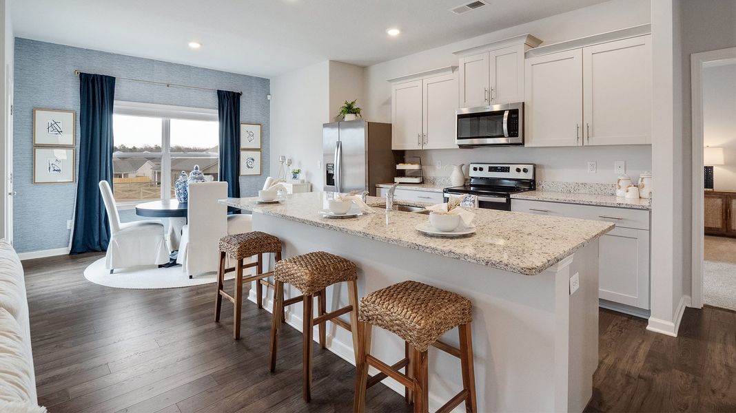 Representative furnished interior of a home built from the Salem by D.R. Horton in Shiloh Springs, Jackson (Image 9).