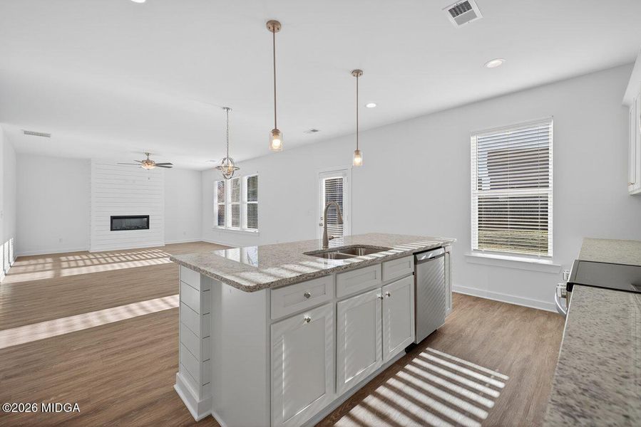 Furnished interior view inside a new home in Robins Estates, Warner Robins (Image 9).