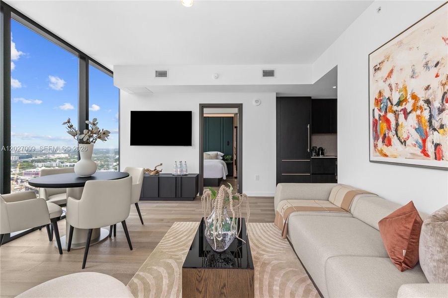Furnished interior view inside a new home in , Miami (Image 5).