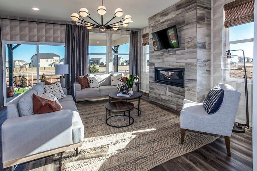 Representative furnished interior of a home built from the Twain by Hartford Homes in Trailside, Timnath (Image 8).