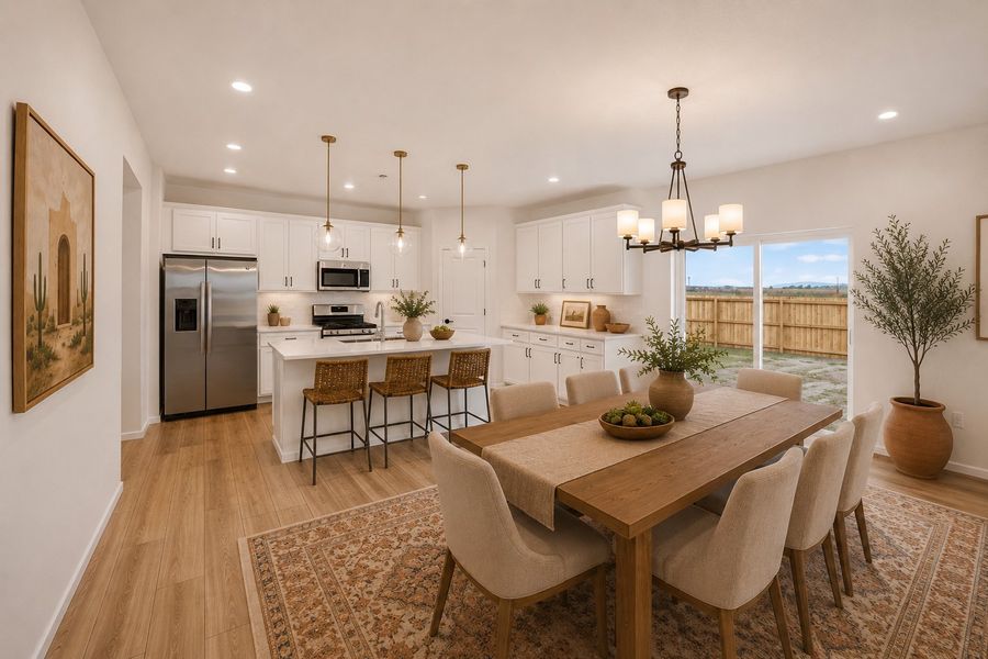 Furnished interior view inside a new home in Lake Bluff, Greeley (Image 5).