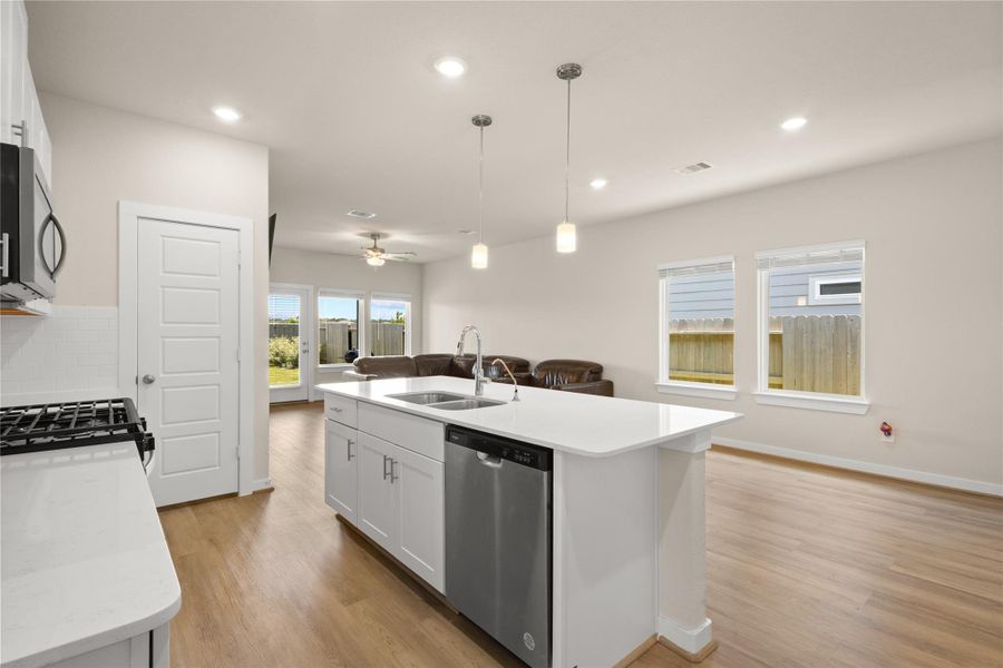 Furnished interior view inside a new home in Sundance Cove - Traditional Series, Crosby (Image 9).