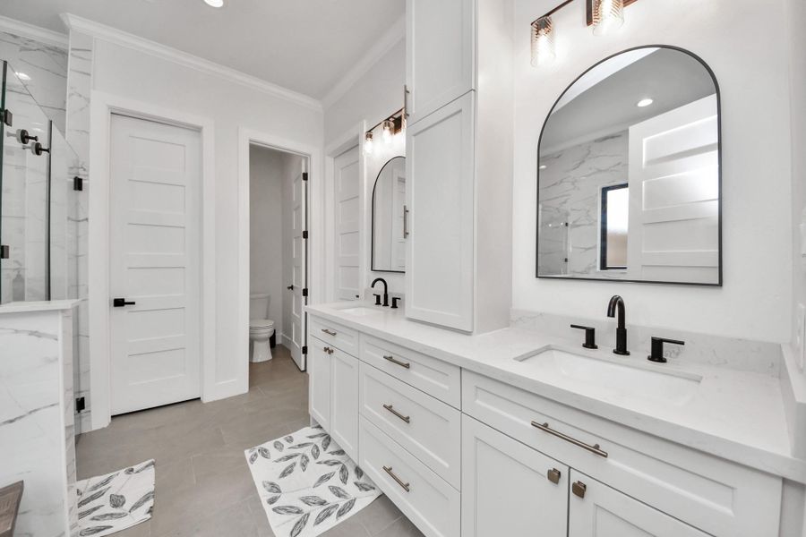 Furnished interior view inside a new home in , Sugar Land (Image 12).