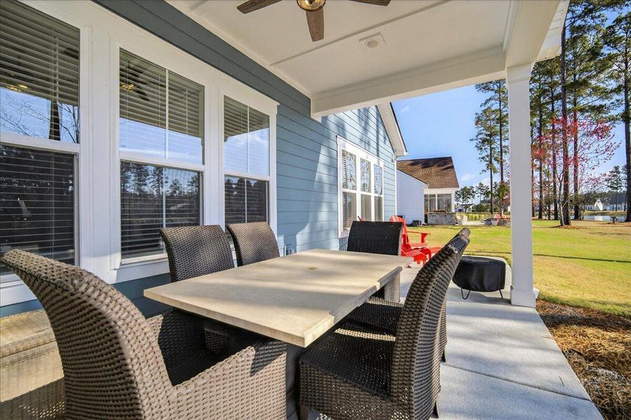 Exterior details and patio area of a home in , Summerville (Image 34).