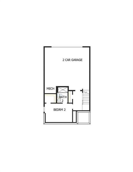 2D floor plan layout of this home in Celesta, Scottdale, GA (Image 4).