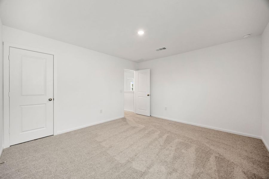 Generous proportions provide flexibility for a bedroom, guest room, nursery, or home office while maintaining plenty of space for furniture.
