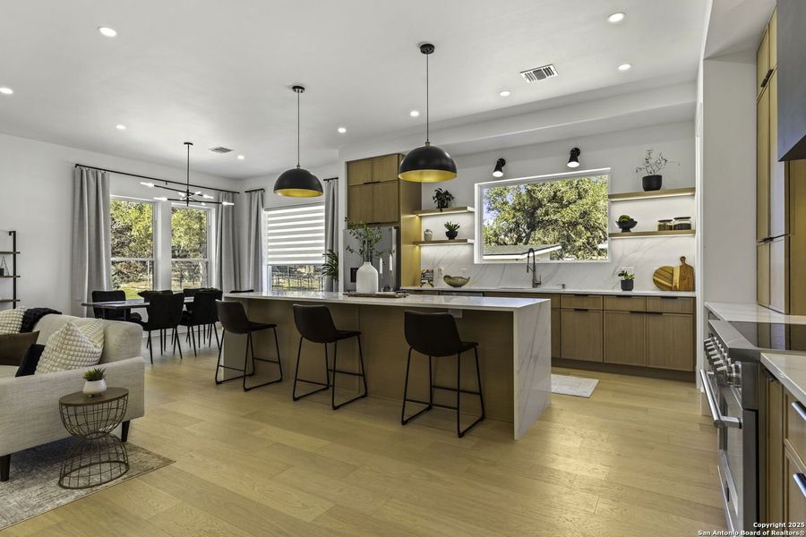 Furnished interior view inside a new home in , Boerne (Image 28).