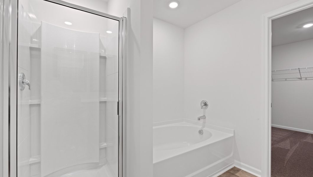 Furnished interior view inside a new home in Durbin Meadows Traditions, Fountain Inn (Image 15). Furnished interior view inside a new home in Durbin Meadows Traditions, Fountain Inn (Image 15).