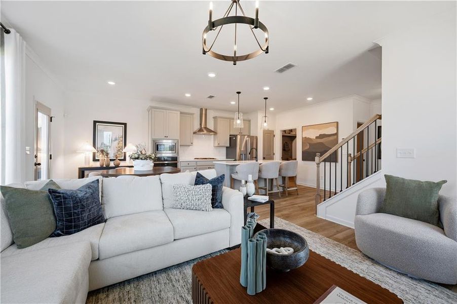 Furnished interior view inside a new home in Avery Landing, McDonough (Image 11).