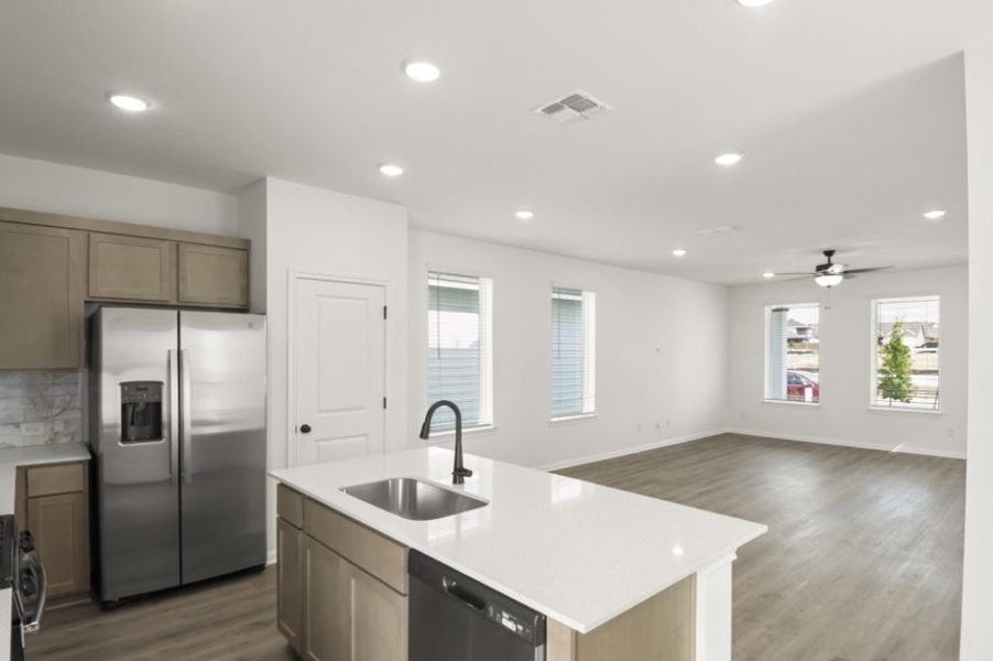 Furnished interior view inside a new home in Trace, San Marcos (Image 11).