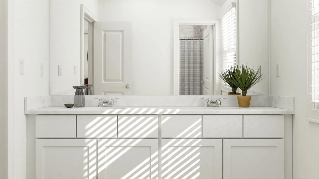 Furnished interior view inside a new home in Lively Ranch: Brookstone Collection, Georgetown (Image 11).