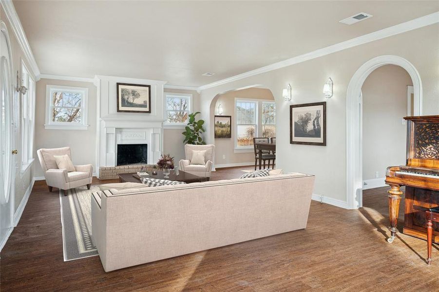 Furnished interior view inside a new home in , Weatherford (Image 6). Furnished interior view inside a new home in , Weatherford (Image 6).