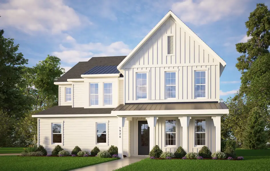 Representative exterior photo of a completed home built from the The Hampton by RobuckHomes in Stonewall, Hillsborough, NC (Image 2).