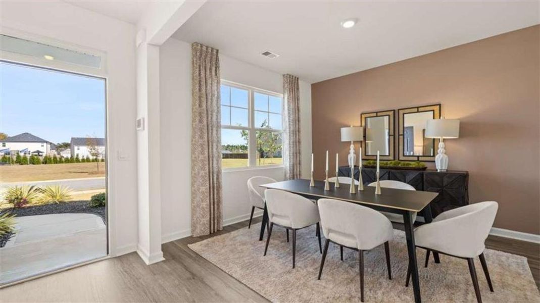 Furnished interior view inside a new home in Poplar Preserve, Newnan (Image 24).