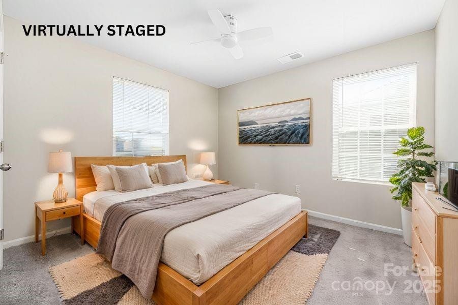 Virtually Staged Bedroom