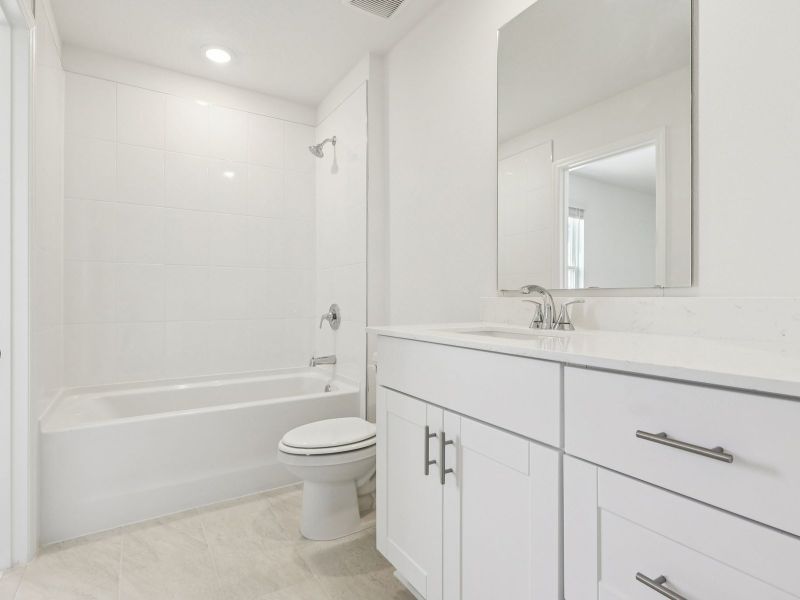 Furnished interior view inside a new home in The Meadow at Crossprairie Townes, St. Cloud (Image 6). Furnished interior view inside a new home in The Meadow at Crossprairie Townes, St. Cloud (Image 6).